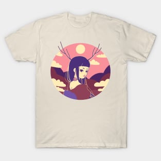 Cute Geisha Design ‚Pink‘ | Kawaii Gifts | Handmade Illustration | By Atelier Serakara T-Shirt